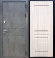 Входная металлическая дверь Гранит Бетон ФЛ-243 Сандал белый 27398