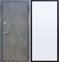 Входная металлическая дверь Гранит Бетон ФЛ-290 Белый силк сноу 27402
