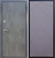 Входная металлическая дверь Гранит Бетон ФЛ-291 Силк титан 27408