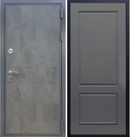 Входная металлическая дверь Гранит Бетон ФЛ-117 Силк титан 27467