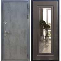 Входная металлическая дверь Гранит Бетон с Зеркалом Венге 27523