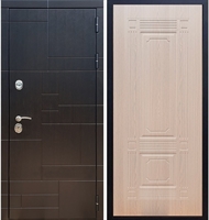 Входная металлическая дверь Нова Лабиринт ФЛ-2 Беленый дуб 26073