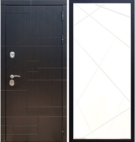 Входная металлическая дверь Нова Лабиринт ФЛ-291 Белый силк сноу 26097