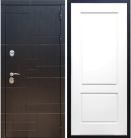 Входная металлическая дверь Нова Лабиринт ФЛ-117 Белый силк сноу 26157