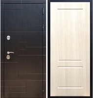 Входная металлическая дверь Нова Лабиринт ФЛ-117 Беленый дуб 26162