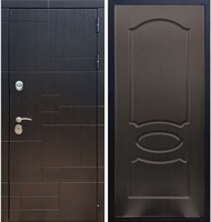 Входная металлическая дверь Нова Лабиринт ФЛ-128 Венге 26187