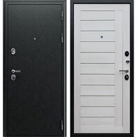 Входная металлическая дверь Асд Соло Антик Серебро | Лиственница белая 7173