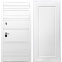 Белая входная дверь Morrison ФЛ-119 Белый силк сноу 28634