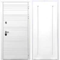 Белая входная дверь Morrison ФЛ-68 Белый силк сноу 28640