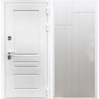 Входная белая дверь Император ФЛ-246 Лиственница беж 28388