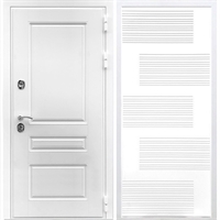 Входная белая дверь Император ФЛ-185 Белый силк сноу 28440