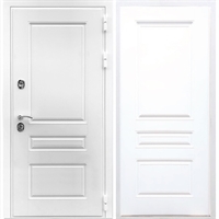 Входная белая дверь Император ФЛ-243 Белый силк сноу 28476