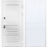 Входная белая дверь Император ФЛ-290 Белый силк сноу 28477