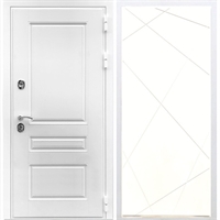 Входная белая дверь Император ФЛ-291 Белый силк сноу 28480