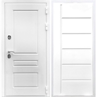 Входная белая дверь Император ФЛ-102 Белый силк сноу 28531