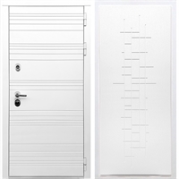 Белая входная дверь Morrison ФЛ-289 Белый ясень 28704