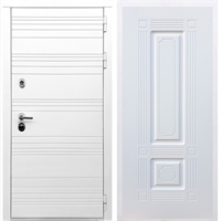 Белая входная дверь Morrison ФЛ-2 Белый силк сноу 28721