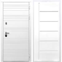 Белая входная дверь Morrison ФЛ-102 Белый силк сноу 28800