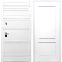 Белая входная дверь Morrison ФЛ-117 Белый силк сноу 28809