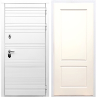Белая входная дверь Morrison ФЛ-117 Софт шампань 28817