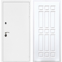 Входная металлическая дверь Триумф Белая шагрень ФЛ-33 Белый силк сноу 31417