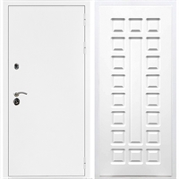 Входная металлическая дверь Триумф Белая шагрень ФЛ-183 Белый ясень 31437