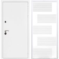 Входная металлическая дверь Триумф Белая шагрень ФЛ-185 Белый силк сноу 31467