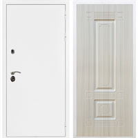 Входная металлическая дверь Триумф Белая шагрень ФЛ-2 Сандал белый 31478