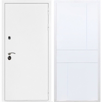 Входная металлическая дверь Триумф Белая шагрень ФЛ-290 Белый силк сноу 31504