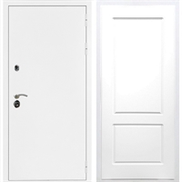 Входная металлическая дверь Триумф Белая шагрень ФЛ-117 Белый силк сноу 31567