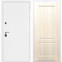 Входная металлическая дверь Триумф Белая шагрень ФЛ-117 Беленый дуб 31572