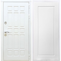 Входная белая дверь DALLAS ФЛ-119 Белый силк сноу 32736