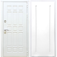 Входная белая дверь DALLAS ФЛ-68 Белый силк сноу 32742