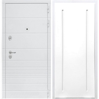 Входная белая дверь Италия ФЛ-68 Белый силк сноу 34087