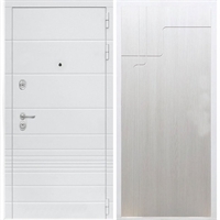 Входная белая дверь Италия ФЛ-246 Лиственница беж 34105
