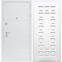 Входная белая дверь Италия ФЛ-183 Белый ясень 34127