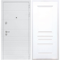 Входная белая дверь Италия ФЛ-243 Белый силк сноу 34193