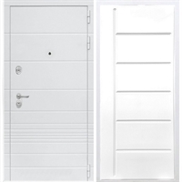 Входная белая дверь Италия ФЛ-102 Белый силк сноу 34248