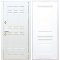 Входная белая дверь DALLAS ФЛ-243 Белый силк сноу 32848