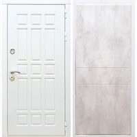Входная белая дверь DALLAS ФЛ-290 Бетон светлый 32851