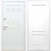 Входная белая дверь DALLAS ФЛ-117 Белый силк сноу 32912