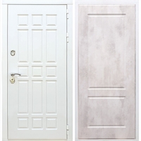 Входная белая дверь DALLAS ФЛ-117 Бетон светлый 32916