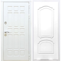 Входная белая дверь DALLAS ФЛ-140 Белый силк сноу 32951