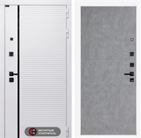 Входная белая дверь Лабиринт ROYAL 21 - Бетон светлый 3919153