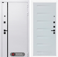 Входная белая дверь Лабиринт ROYAL 14 - Дуб кантри белый горизонтальный 3919170