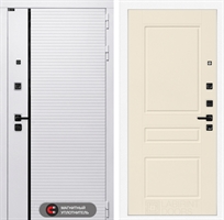 Входная белая дверь Лабиринт ROYAL 03 - Крем софт 3918414