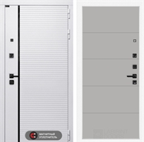 Входная белая дверь Лабиринт ROYAL 13 - Грей софт 38448