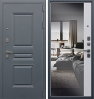 Входная дверь АСД Барселона с зеркалом Капучино ZB 41577