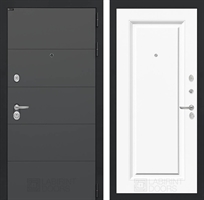 Входная металлическая дверь Лабиринт ART 27 - Эмаль RAL 9003 42356