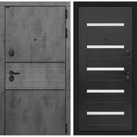 Входная металлическая дверь Лабиринт INFINITY 01 - Венге, стекло белое 42489